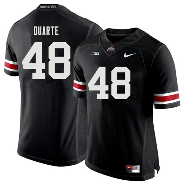 Men #48 Tate Duarte Ohio State Buckeyes College Football Jerseys Sale-Black